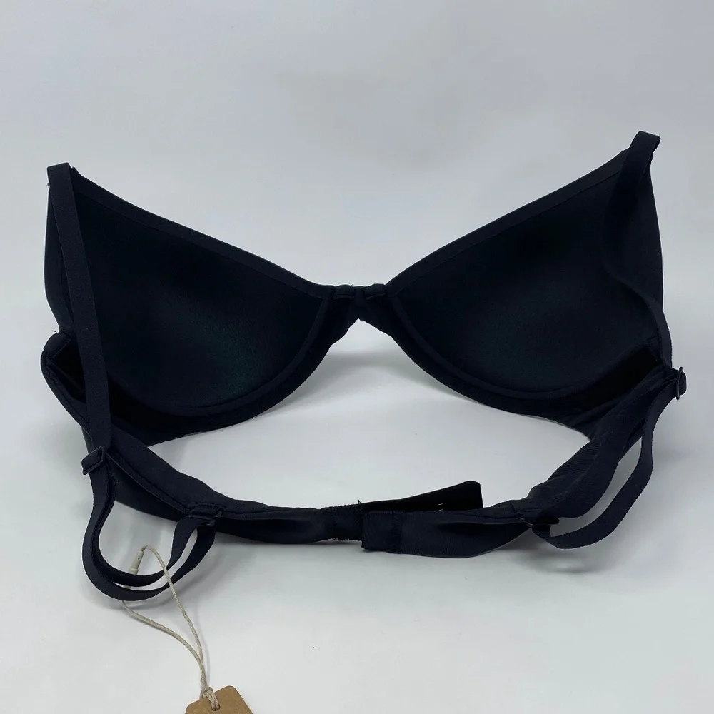 SKIMS Fits Everybody Scoop Plunge Bra BR-UWR-1997 Onyx Size 32C - Picture 5 of 7